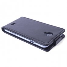 Leather Flip Cover Case Protect Case for Doogee DG280 Smartphone Black