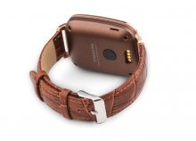 OUKITEL A28 Smart Bluetooth Watch 1.54 Inch IPS Heart Rate IP53 for iOS Android- Golden