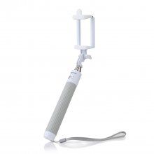 All-in-one Extendable Bluetooth Monopod One-click Photographic Selfie Stick Gray