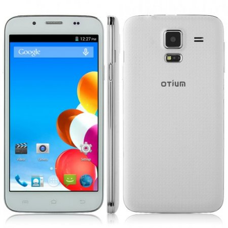 OTIUM S5 Smartphone Android 4.4 MTK6582 5.0 Inch IPS Screen Air Gesture OTG - White