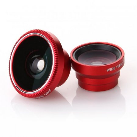A8001 8002 3 in 1 Magnet Adsorption Camera Lens for Mobile Phone Color Random