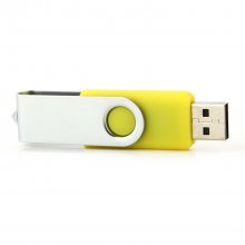 Portable SSK Metal USB Plug Flash Memory U Disk 16GB Yellow