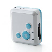 V16 Mini Personal Emergency Tracker Baby Safe Keeper GPS + SOS White + Blue