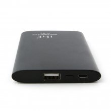 IHT P-6S 6600mAh Power Bank with 3-in-1 USB Cable for Smartphone Black