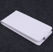 Leather Flip Cover Stand Case for Elephone G6 Smartphone White
