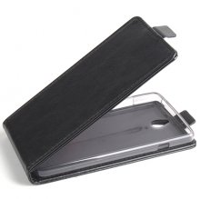 Protective PU Leather Flip Case for Foxconn InFocus M512 Smartphone Black