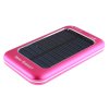 3500mAh Solar Charger Power Bank with 6 Connectors for iPhone Smart Phone- Rose