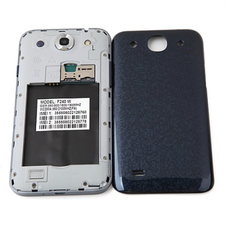 F240W Smartphone Android 4.2 MTK6582 Quad Core 1.3GHz 5.3 Inch 3G GPS Gesture Sensing -Dark Blue