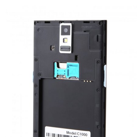 C1000 Smartphone Android 4.4 MTK6582 5.5 Inch Finger Scanner OTG Air Gesture Black