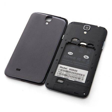 N9600 Smartphone Android 4.2 MTK6589T Quad Core 6.0 Inch 1GB 16GB HD Screen Gesture Sensing- Blue