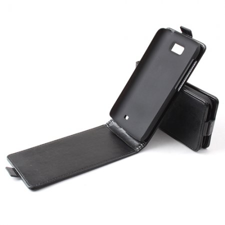 Protective Leather Flip Case Cover for ZOPO ZP910 ZP900 900S Smartphone Black