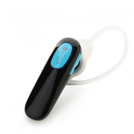 Atongm E1 Wireless Bluetooth 3.0 Earhook Headset Earphone Headphone Blue