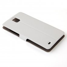 Flip Cover Case White & Screen Protector for W-5000 Smartphone