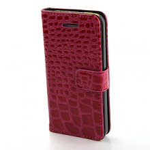 Magnetic Closure Protective Flip Cover Stand Crocodile Stripe Leather Case for iPhone5c