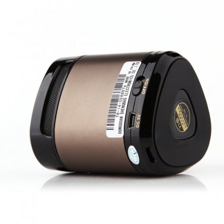 Singbox T6 Portable Wireless Bluetooth Stereo Mini AUX MP3 Speaker TF Card Slot Brown