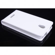 Leather Flip Cover Case Stand GIONEE V183 Smartphone White