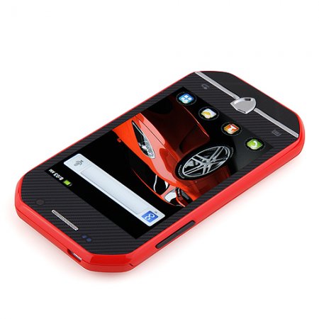 F599 Smartphone Android 2.3 MTK6515 3.4 Inch TFT Capacitive Screen - Red