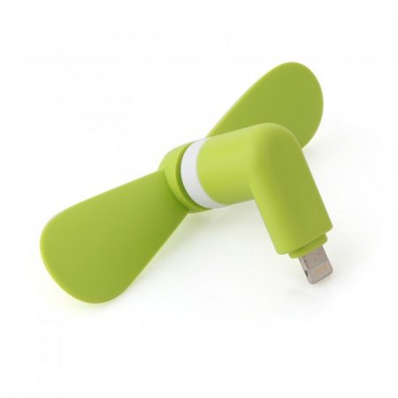 Portable Lightning 8pin Male USB Fans for iPhone 5/ 5S/ 6 Green