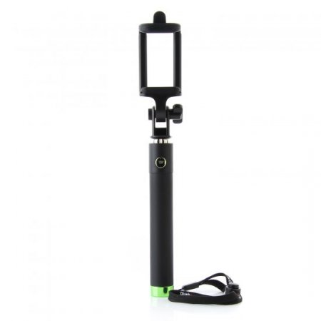 Dispho Original Bluetooth Selfie Stick Integrated Foldable Smart Shooting Aid Green