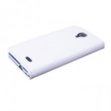 Leather Flip Cover Case Stand for Doogee DG280 Smartphone White