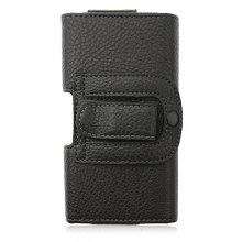 Magnetic Closure Protective Leather Case Cover for Samsung i9100 i9003 S4 HTC ONE S Black