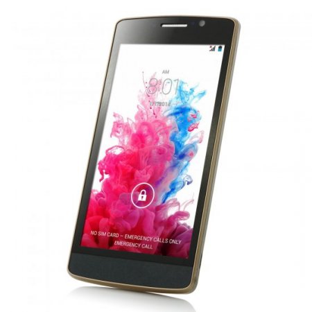 G3+ Smartphone Android 4.2 MTK6572W Dual Core 5.0 Inch 3G Smart Wake Up Golden