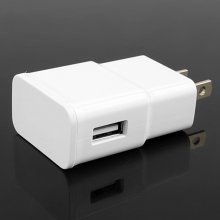 2A USB Power Adapter Travel Adapter USA Plug White