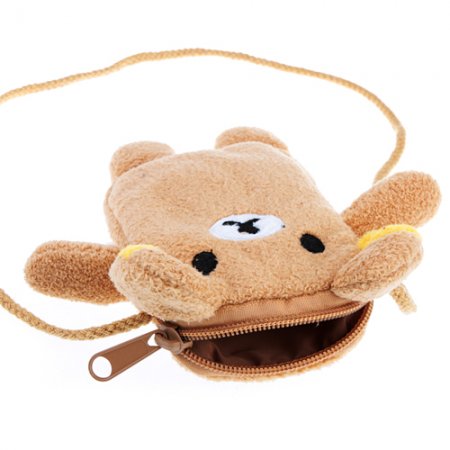 Cute Rilakkuma Bear Mobile Bag Pocket With Neck String