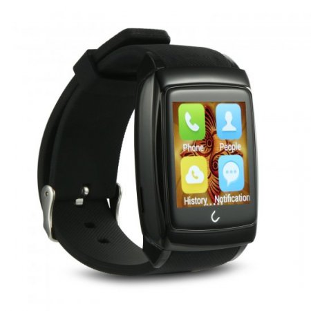 Uwatch U18 MTK6571 1.54 Inch IPS Screen Android 4.4 Bluetooth 4.0 Nano Waterproof Black