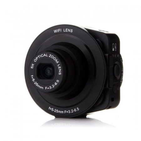 AMKOV Sangmax SP-W501 Wireless WiFi Direct 5X Zoom 14MP Lens Camera Self-timer Black