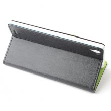 Fashion Leather Flip Case Cover for KINGZONE K1 Smartphone Black