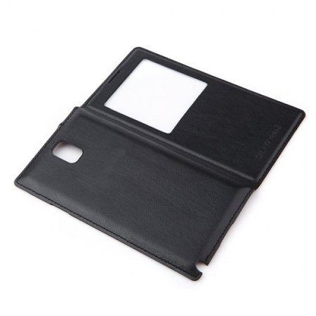 Protective Flip Cover Case for Samsung GALAXY Note 3 Smartphone Black