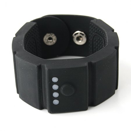 Power Bank Wrist 1500mAh Battery Charger Mini USB Port Black