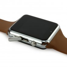 ZGPAX S79 Smart Watch Phone 1.54 Inch Touch Screen Bluetooth Camera FM Brown