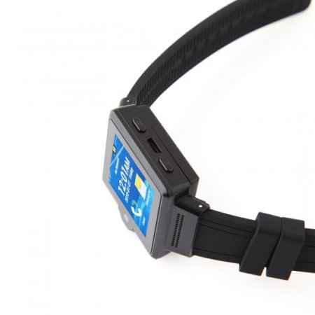 I6 Watch Phone 1.54 Inch MTK6577 Android 4.0 Camera 4GB GPS 3G - Black