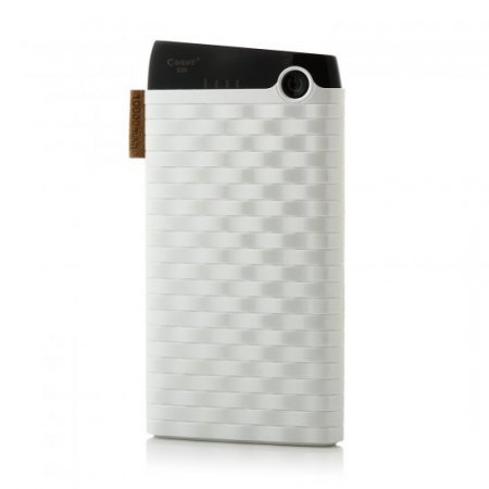 Cager S13 10000mAh Portable Dual USB Output Power Bank for Smartphones Tablet PC White