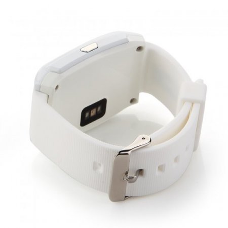 U Watch UX Bluetooth Watch Heart Rate Monitor for iOS And Android Smartphones White