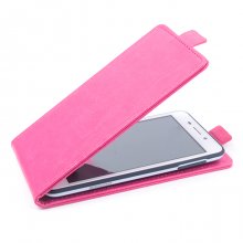 Leather Flip Cover Case Protect Case for Doogee DG280 Smartphone Rose