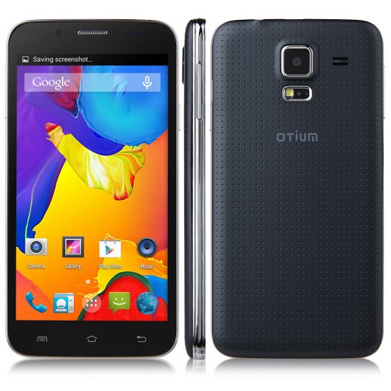OTIUM S5 Smartphone Android 4.4 MTK6582 5.0 Inch IPS Screen Air Gesture OTG - Black