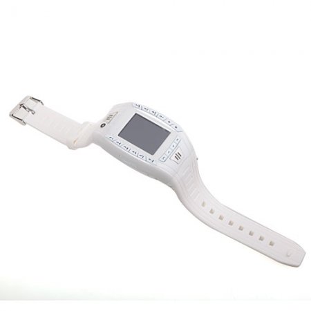 AK11 Watch Phone Single SIM Card Camera FM Bluetooth Ebook 1.2 Inch Touch Screen- White