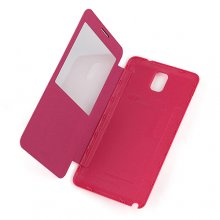 Smart Protective Transparent Window Design Flap Cover Case for Samsung Galaxy Note 3/N9005 3 Colors