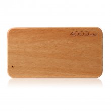 Unique Portable Universal 4000mAh Ultra Light Thin Wooden Power Bank