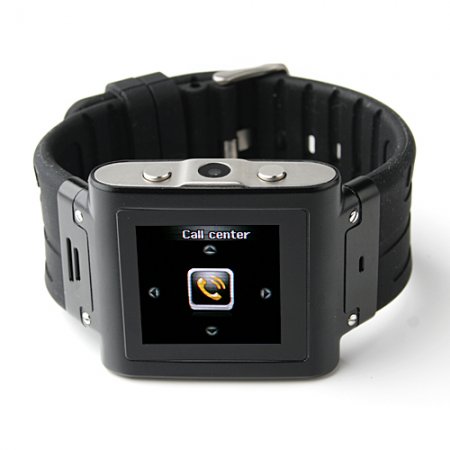 W838 Watch Phone Quad Band Single SIM Card Java Camera Bluetooth FM 1.4 Inch Touch Screen 2GB