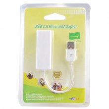 USB 2.0 to Fast Ethernet Network Converter Adapter White