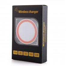 Q5 Portable Mini Wireless Charger Pad for Qi Compliant Devices White&Orange