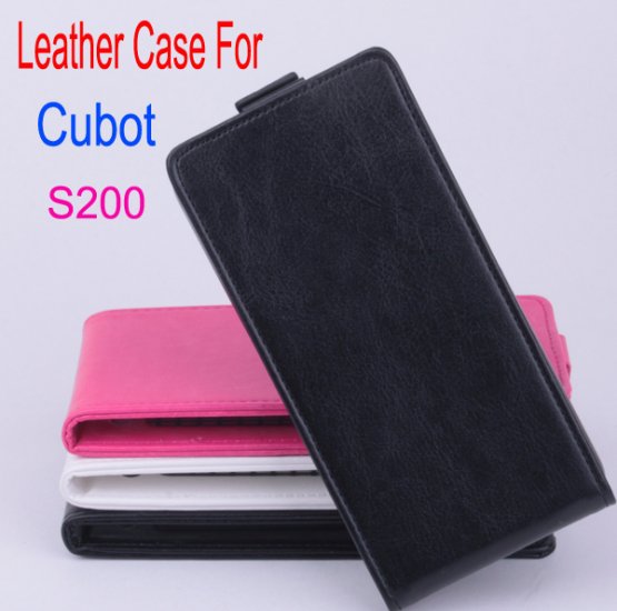 Protective PU Leather Flip Case for CUBOT S200 Smartphone White