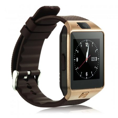 iCou I5 Smart Watch Phone 1.54 Inch Touch Screen Bluetooth Camera FM Brown