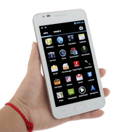 Haipai I9220 Smart Phone Android 4.0 OS MTK6575 1.0GHz 3G GPS WiFi 5.2 Inch- White