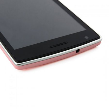 F1 Smartphone Android 4.4 MTK6572W Dual Core 5.0 Inch 3G Smart Wake Pink