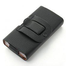 Magnetic Closure Protective Leather Case Cover for iPhone 4/4S Sony ST25i HTC ONE V Black